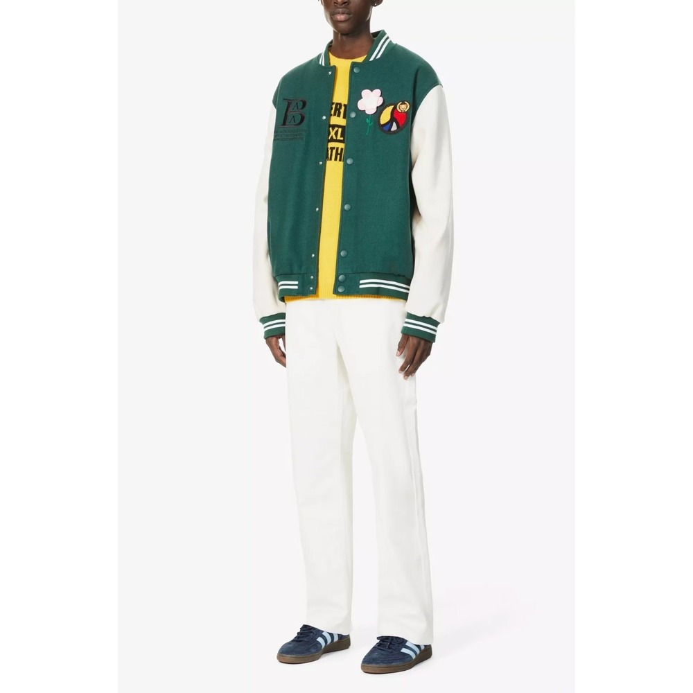 Bel-Air Athletics Green Varsity Jacket Letterman Size L‎ NEW